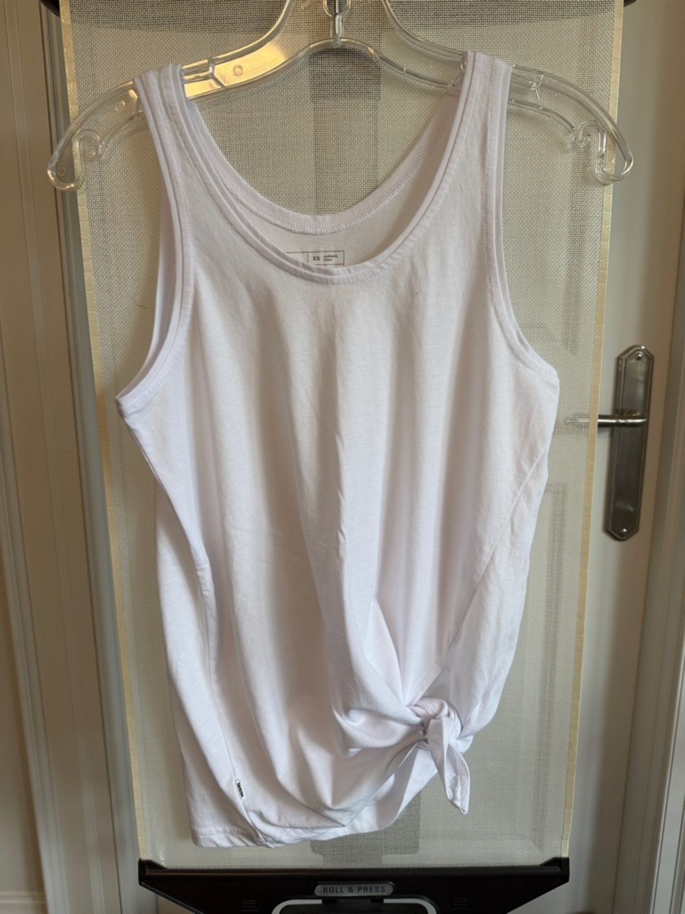 tentree White Knot-Detail Tank Top
